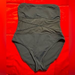 Navy Blue Sun Streak by Newport News 1 Pc Bathing Suit